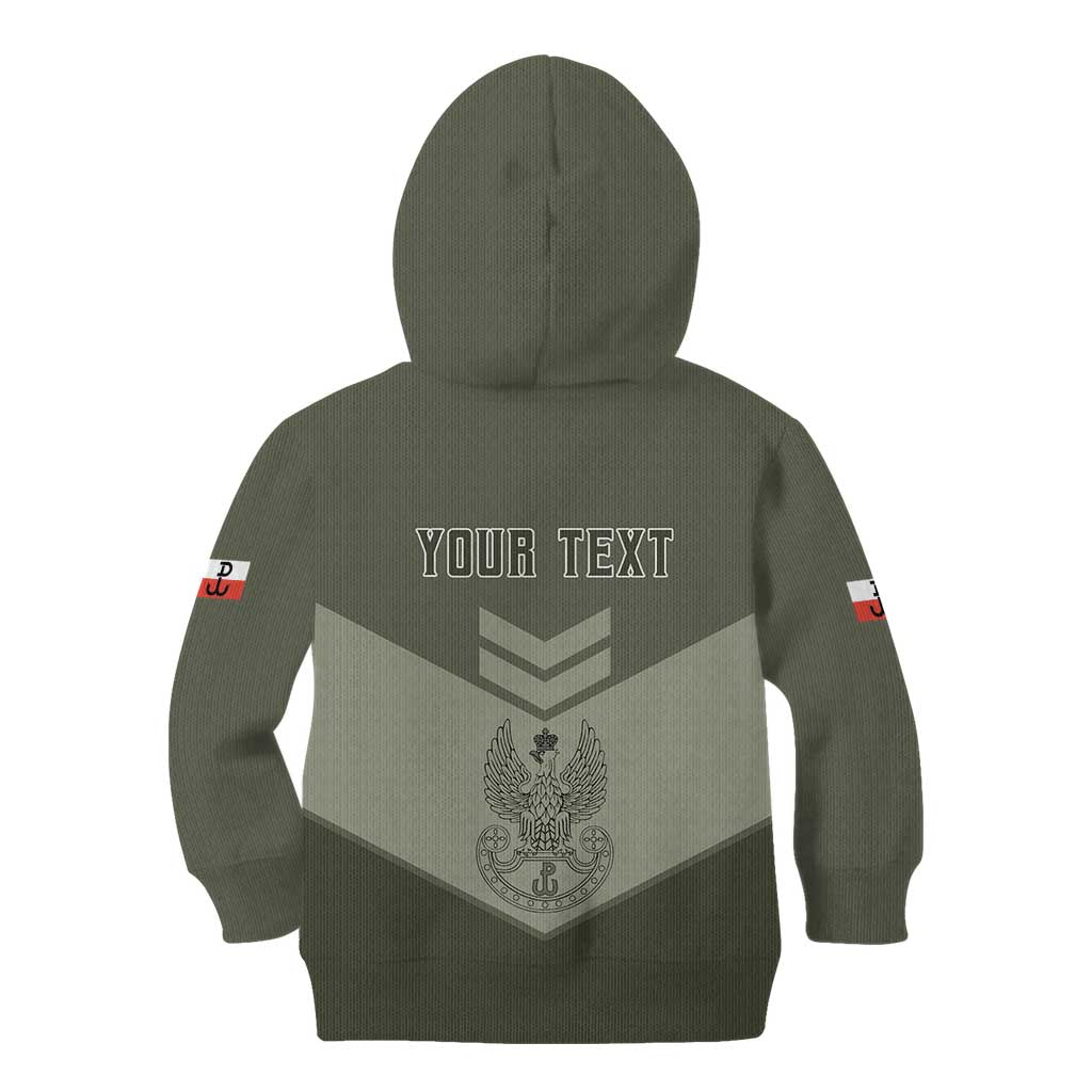 Personalized Poland Home Army Kid Hoodie Armia Krajowa Military Eagle Chevron Design