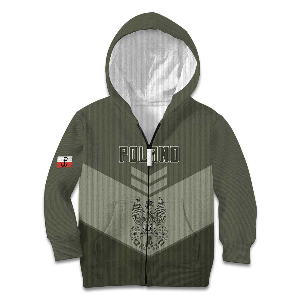 Personalized Poland Home Army Kid Hoodie Armia Krajowa Military Eagle Chevron Design
