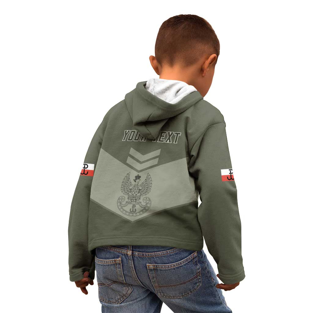 Personalized Poland Home Army Kid Hoodie Armia Krajowa Military Eagle Chevron Design