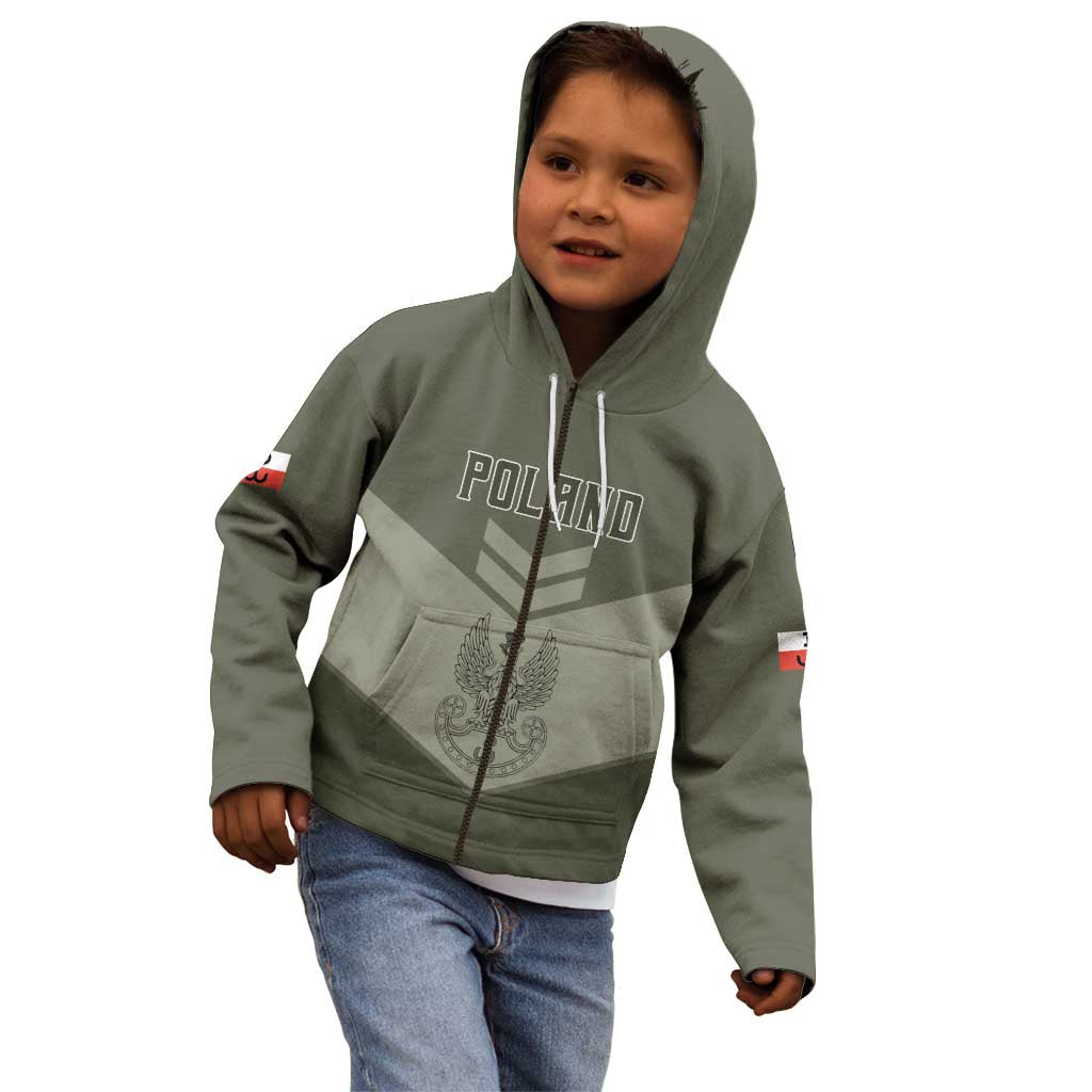 Personalized Poland Home Army Kid Hoodie Armia Krajowa Military Eagle Chevron Design