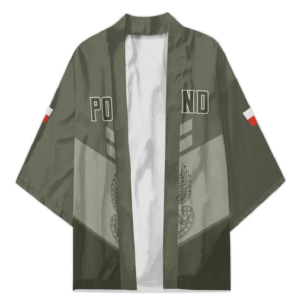 Personalized Poland Home Army Kimono Armia Krajowa Military Eagle Chevron Design