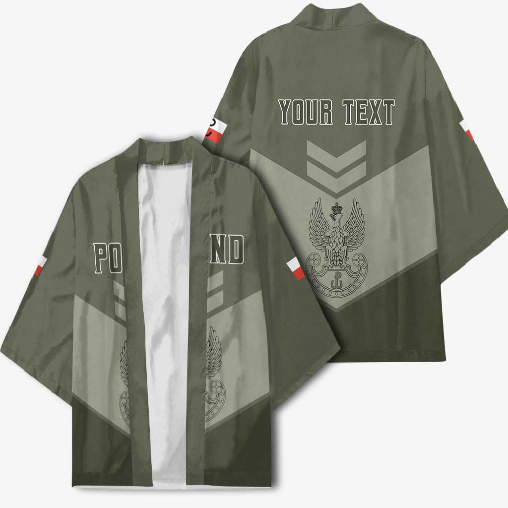 Personalized Poland Home Army Kimono Armia Krajowa Military Eagle Chevron Design