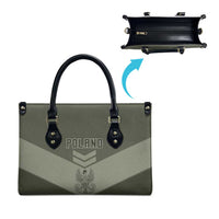 Poland Home Army Leather Bag Armia Krajowa Military Eagle Chevron Design