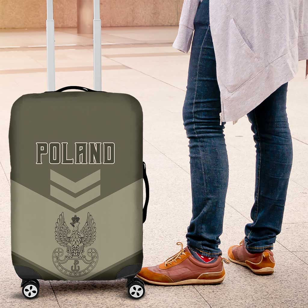 Poland Home Army Luggage Cover Armia Krajowa Military Eagle Chevron Design