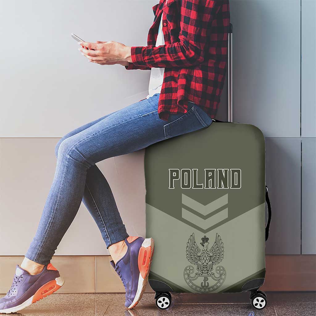 Poland Home Army Luggage Cover Armia Krajowa Military Eagle Chevron Design