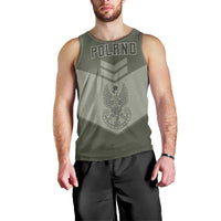 Personalized Poland Home Army Men Tank Top Armia Krajowa Military Eagle Chevron Design
