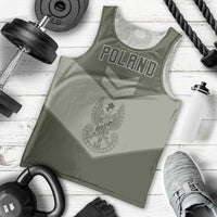 Personalized Poland Home Army Men Tank Top Armia Krajowa Military Eagle Chevron Design