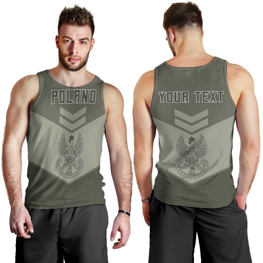 Personalized Poland Home Army Men Tank Top Armia Krajowa Military Eagle Chevron Design