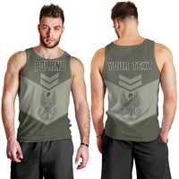 Personalized Poland Home Army Men Tank Top Armia Krajowa Military Eagle Chevron Design