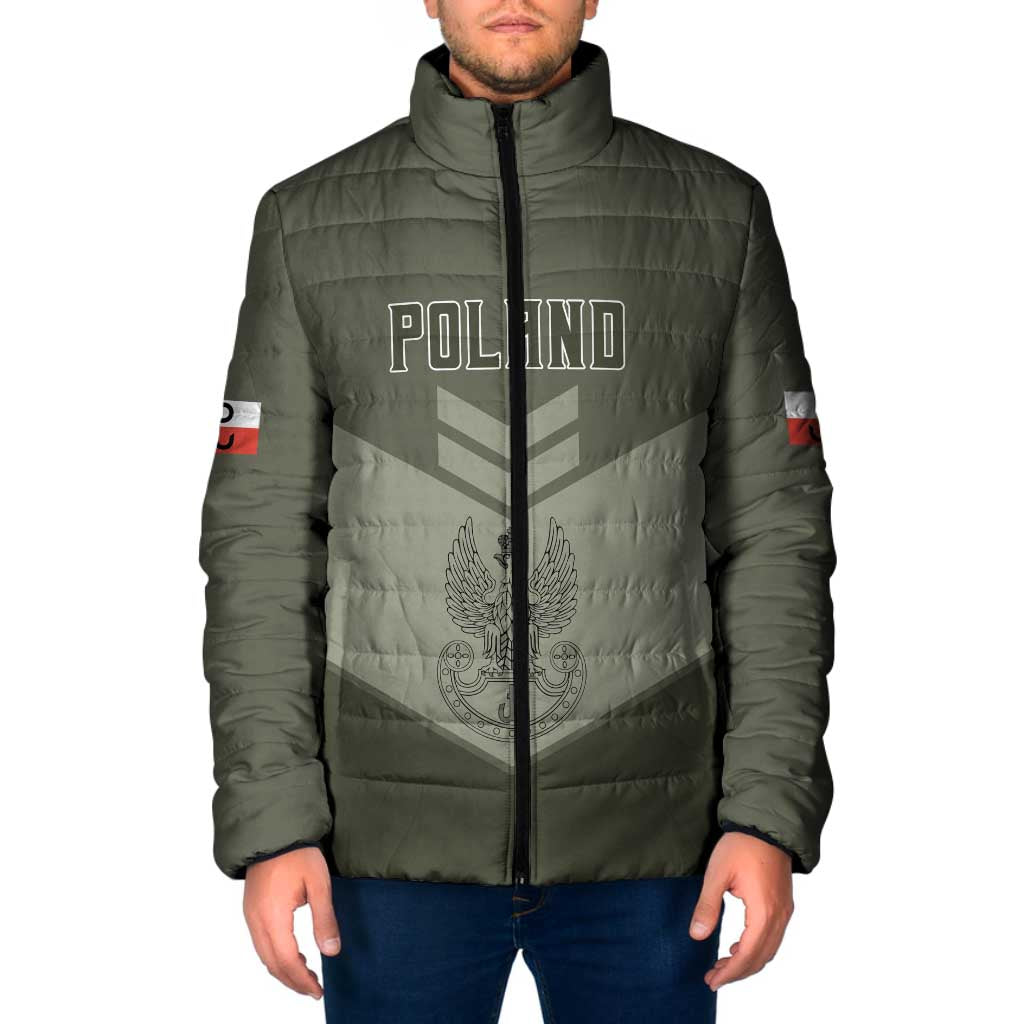 Personalized Poland Home Army Padded Jacket Armia Krajowa Military Eagle Chevron Design
