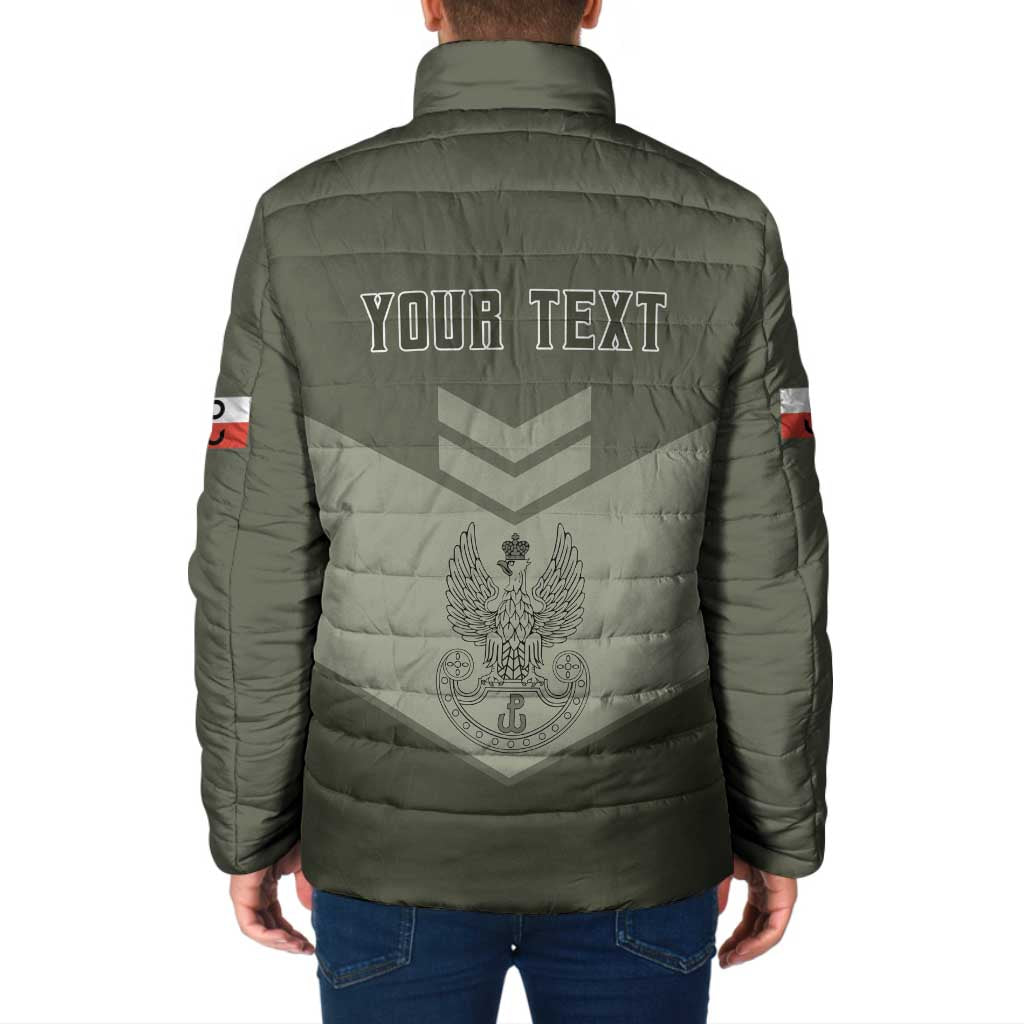 Personalized Poland Home Army Padded Jacket Armia Krajowa Military Eagle Chevron Design