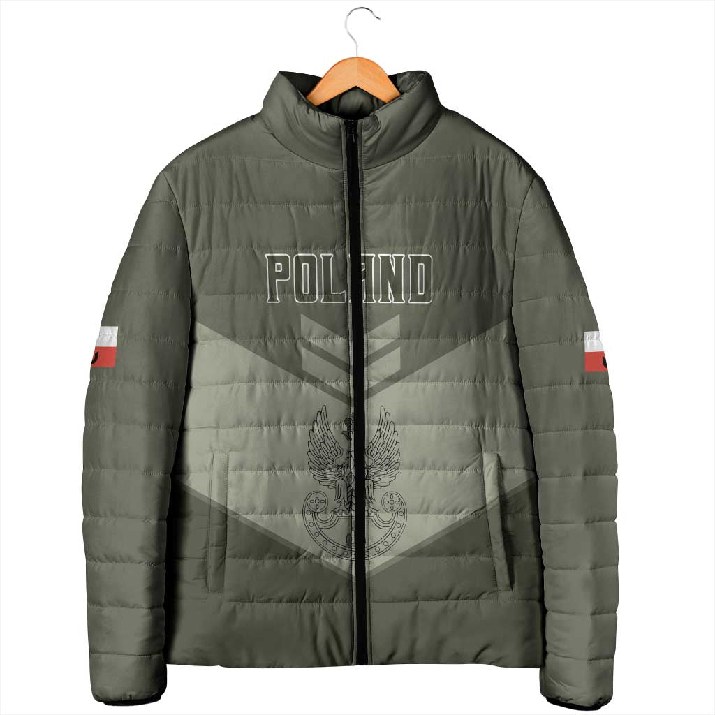 Personalized Poland Home Army Padded Jacket Armia Krajowa Military Eagle Chevron Design