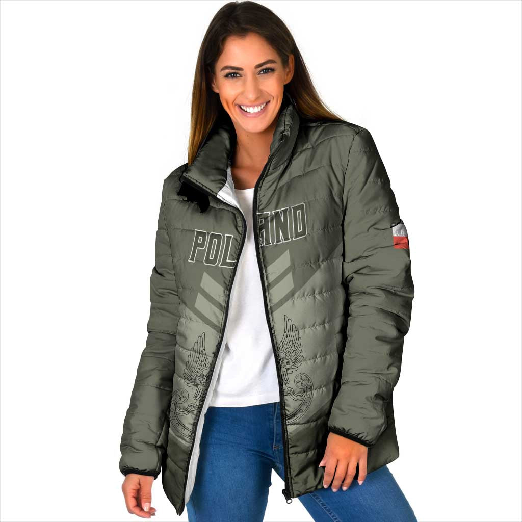 Personalized Poland Home Army Padded Jacket Armia Krajowa Military Eagle Chevron Design