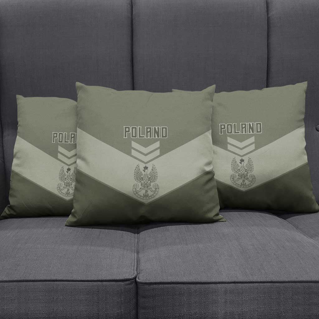 Poland Home Army Pillow Cover Armia Krajowa Military Eagle Chevron Design