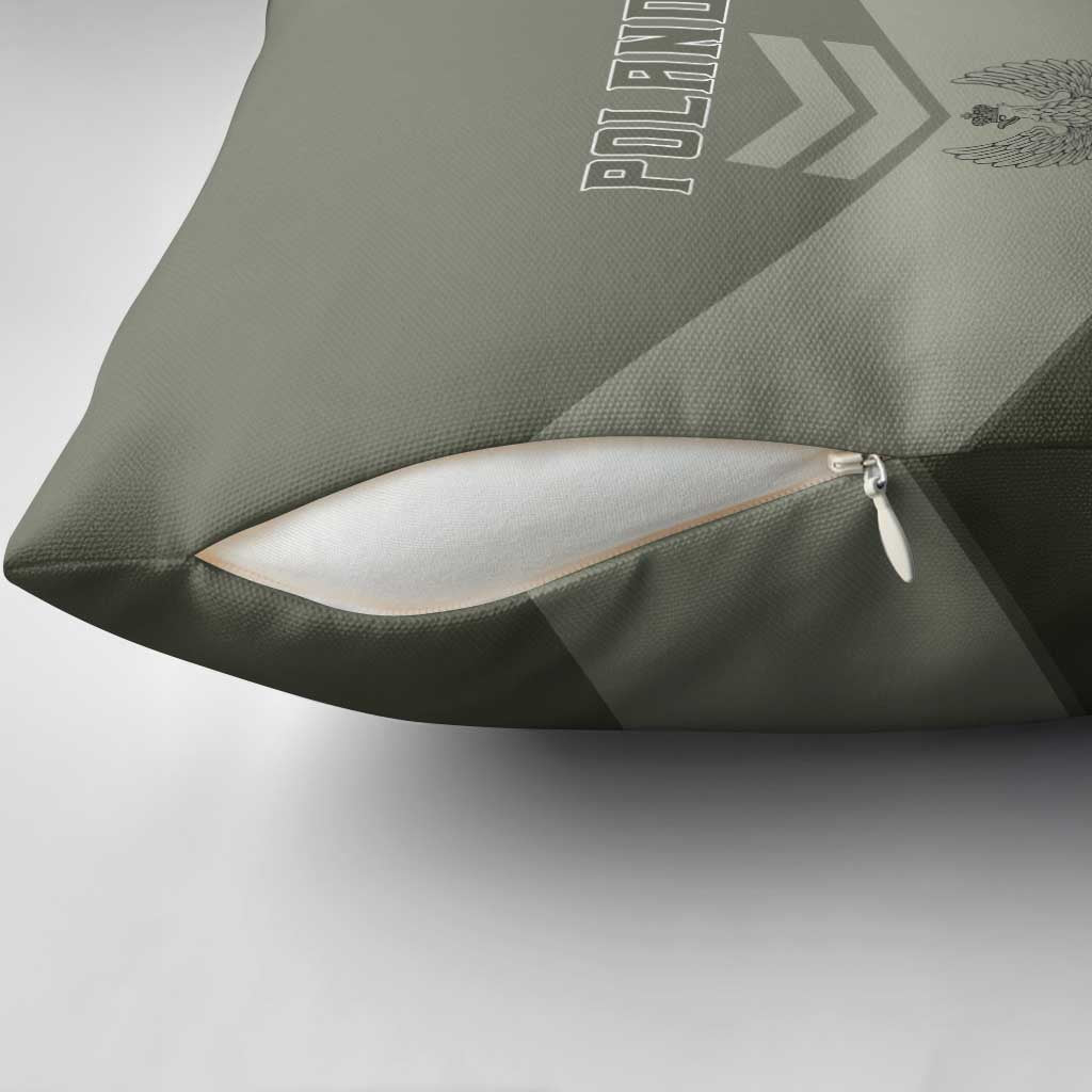 Poland Home Army Pillow Cover Armia Krajowa Military Eagle Chevron Design