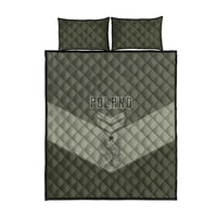 Poland Home Army Quilt Bed Set Armia Krajowa Military Eagle Chevron Design