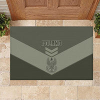 Poland Home Army Rubber Doormat Armia Krajowa Military Eagle Chevron Design