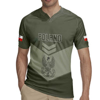 Personalized Poland Home Army Rugby Jersey Armia Krajowa Military Eagle Chevron Design
