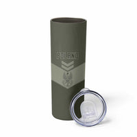 Personalized Poland Home Army Skinny Tumbler Armia Krajowa Military Eagle Chevron Design