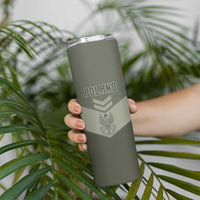 Personalized Poland Home Army Skinny Tumbler Armia Krajowa Military Eagle Chevron Design