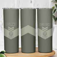 Personalized Poland Home Army Skinny Tumbler Armia Krajowa Military Eagle Chevron Design