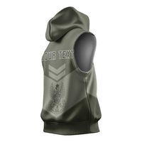 Personalized Poland Home Army Sleeveless Hoodie Armia Krajowa Military Eagle Chevron Design
