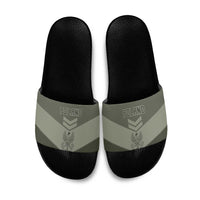 Poland Home Army Slide Sandals Armia Krajowa Military Eagle Chevron Design