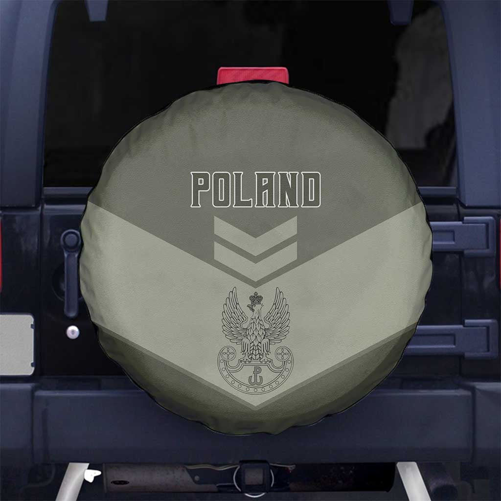 Poland Home Army Spare Tire Cover Armia Krajowa Military Eagle Chevron Design