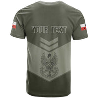 Personalized Poland Home Army T Shirt Armia Krajowa Military Eagle Chevron Design