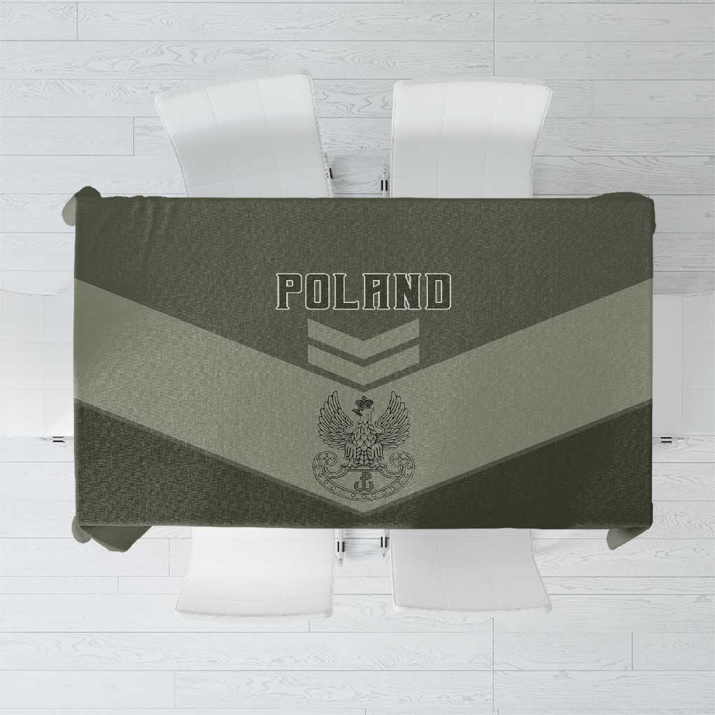Poland Home Army Tablecloth Armia Krajowa Military Eagle Chevron Design