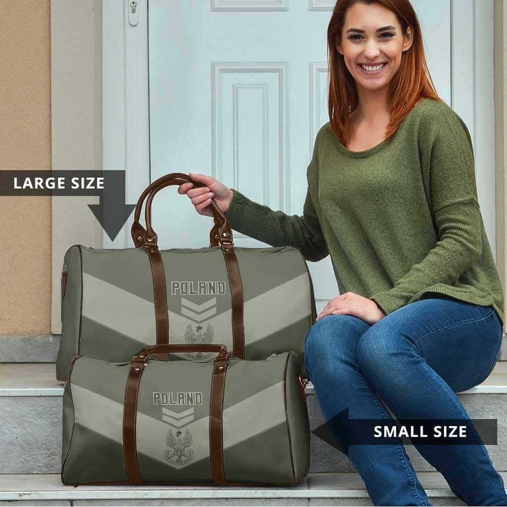Poland Home Army Travel Bag Armia Krajowa Military Eagle Chevron Design
