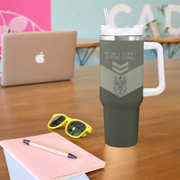 Personalized Poland Home Army Tumbler With Handle Armia Krajowa Military Eagle Chevron Design