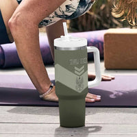 Personalized Poland Home Army Tumbler With Handle Armia Krajowa Military Eagle Chevron Design