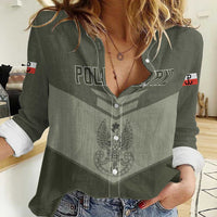 Personalized Poland Home Army Women Casual Shirt Armia Krajowa Military Eagle Chevron Design