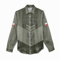 Personalized Poland Home Army Women Casual Shirt Armia Krajowa Military Eagle Chevron Design