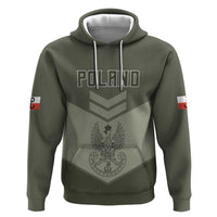 Personalized Poland Home Army Zip Hoodie Armia Krajowa Military Eagle Chevron Design