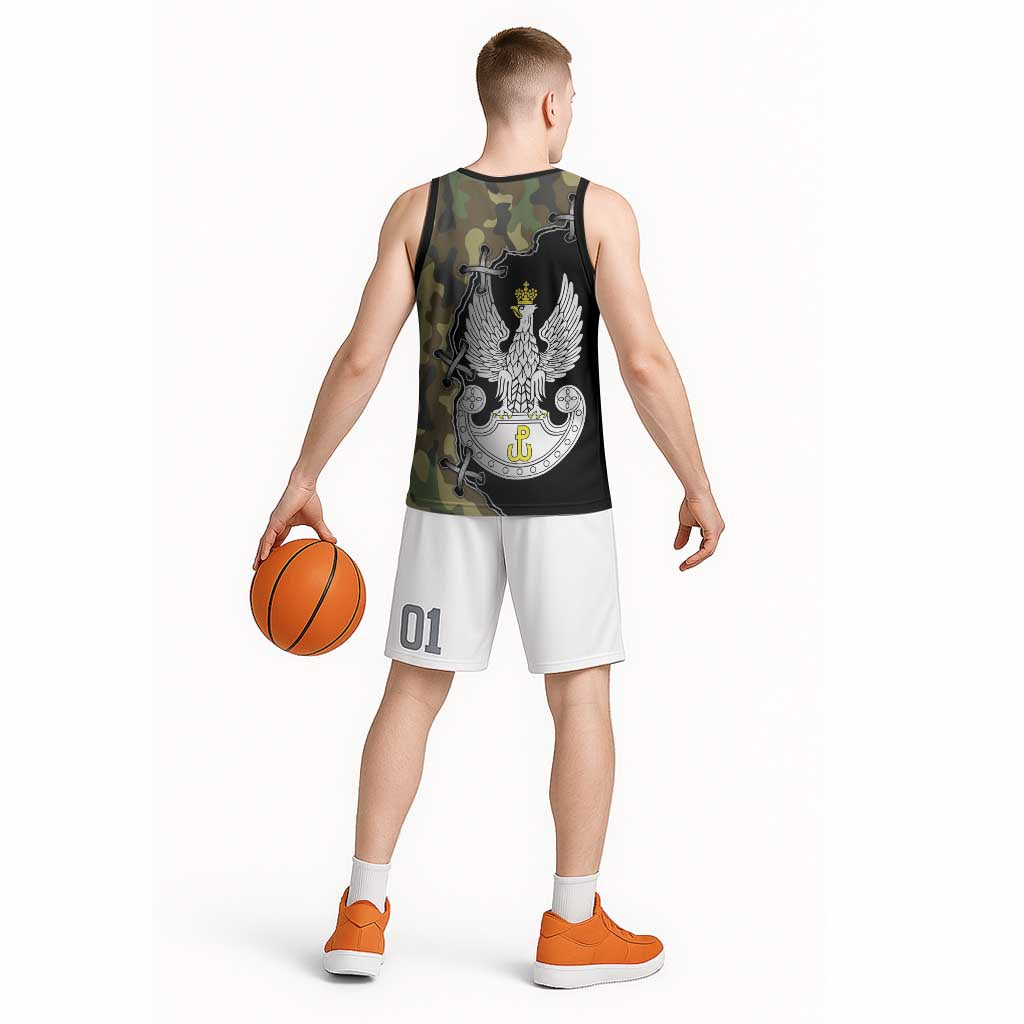 Poland Home Army Basketball Jersey Armia Krajowa Military Eagle