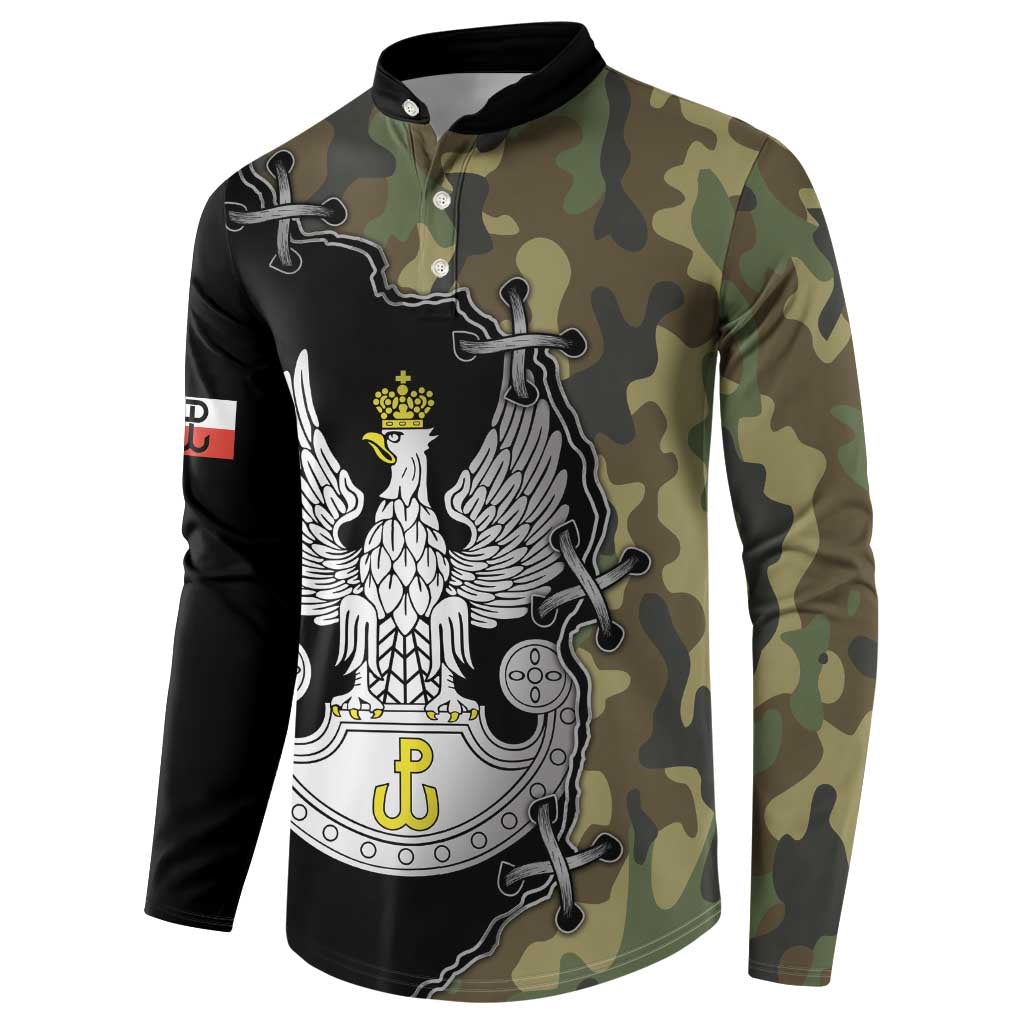 Poland Home Army Button Sweatshirt Armia Krajowa Military Eagle
