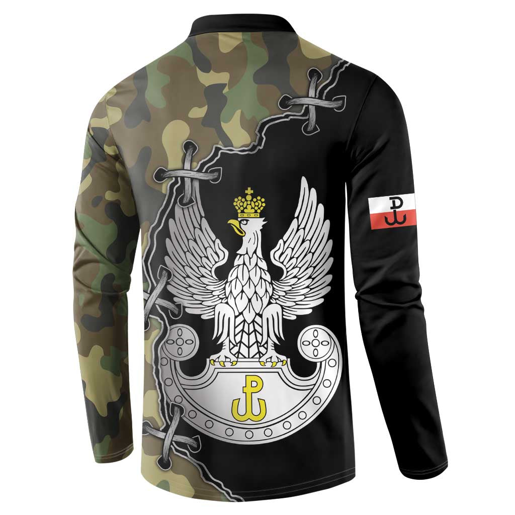 Poland Home Army Button Sweatshirt Armia Krajowa Military Eagle