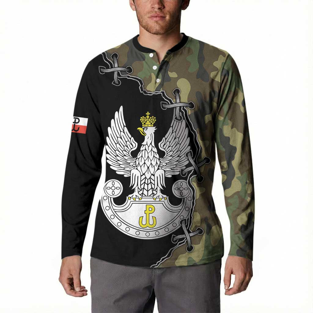Poland Home Army Button Sweatshirt Armia Krajowa Military Eagle