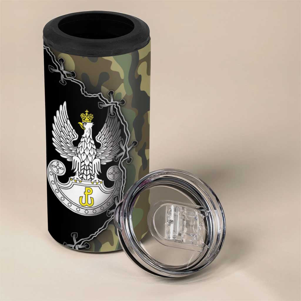Poland Home Army 4 in 1 Can Cooler Tumbler Armia Krajowa Military Eagle