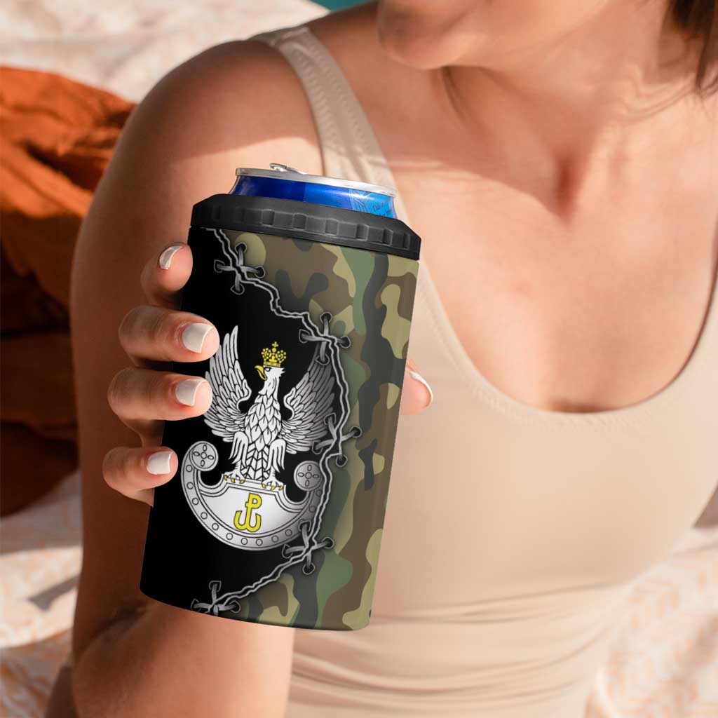 Poland Home Army 4 in 1 Can Cooler Tumbler Armia Krajowa Military Eagle