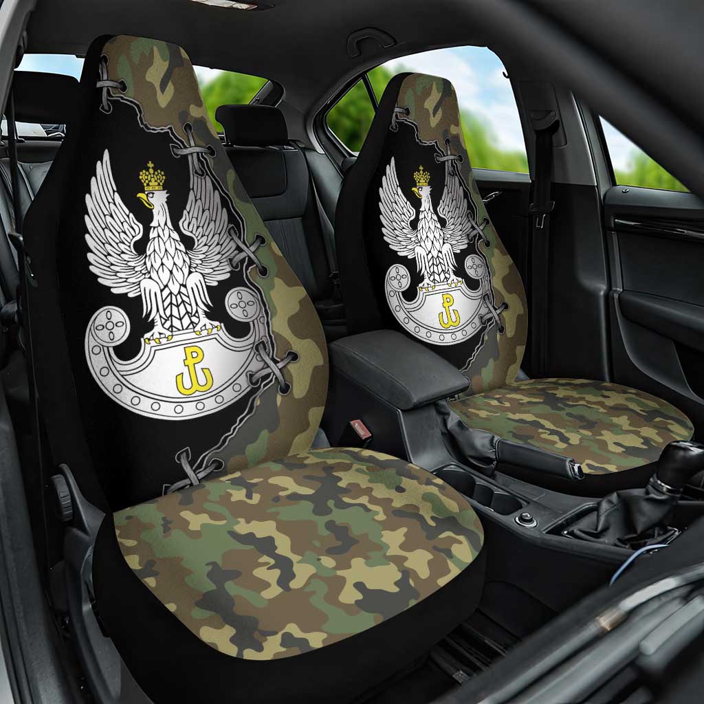 Poland Home Army Car Seat Cover Armia Krajowa Military Eagle