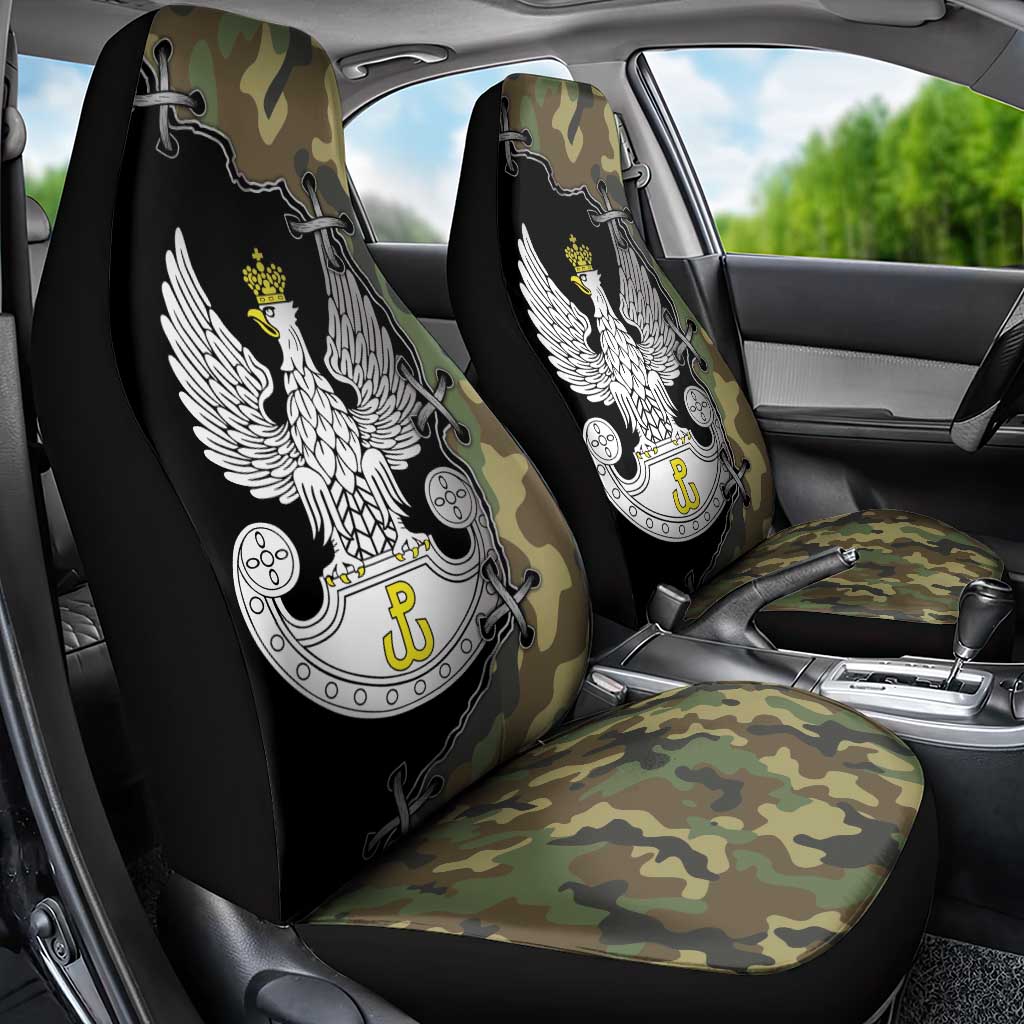 Poland Home Army Car Seat Cover Armia Krajowa Military Eagle