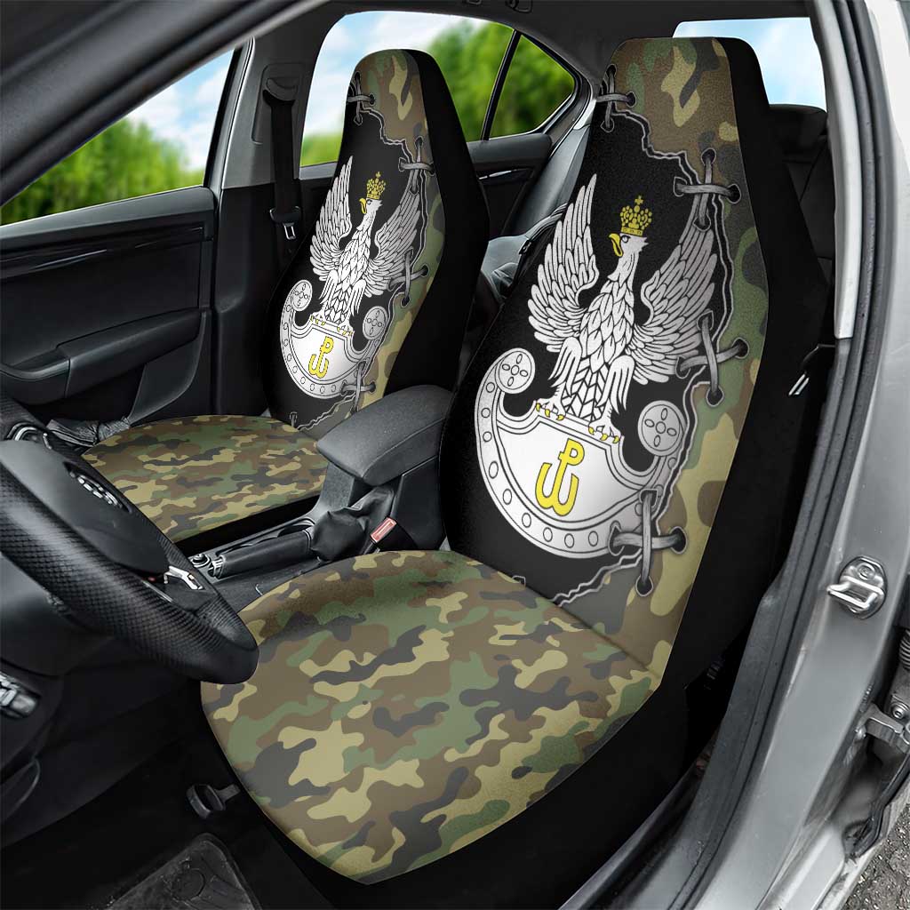 Poland Home Army Car Seat Cover Armia Krajowa Military Eagle