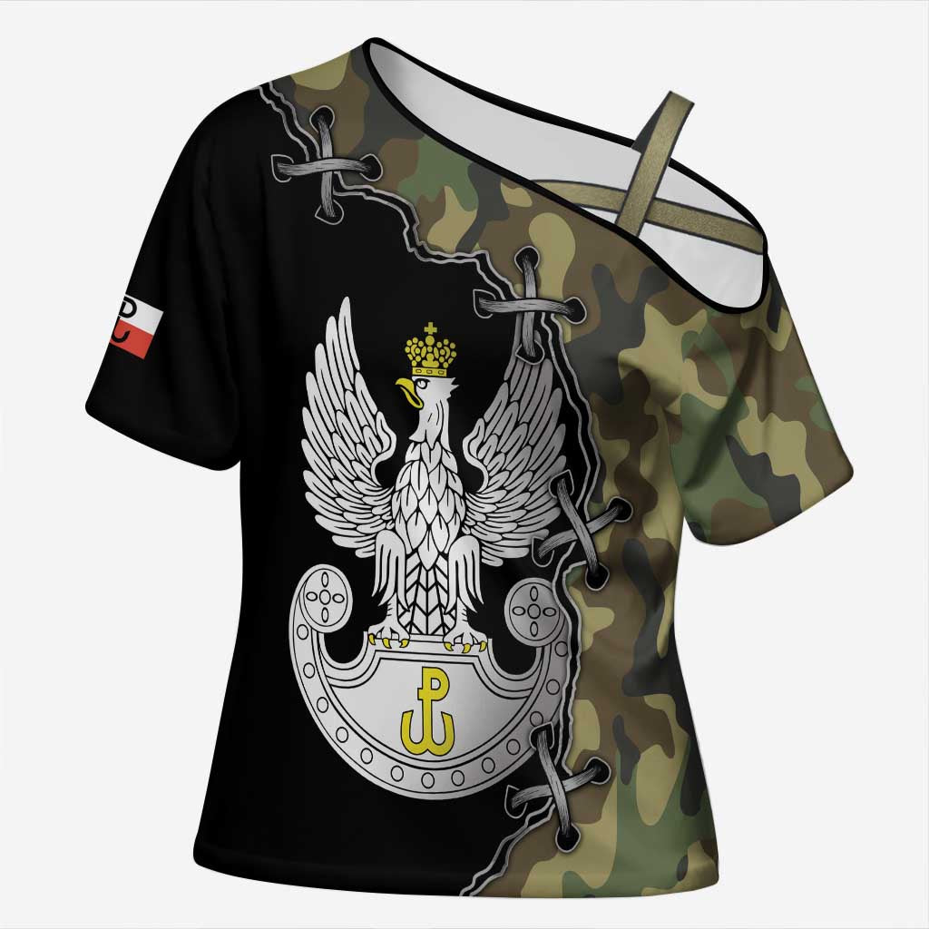 Poland Home Army Cross Shoulder Shirt Armia Krajowa Military Eagle