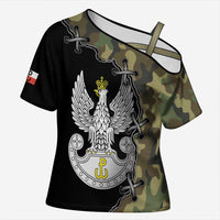 Poland Home Army Cross Shoulder Shirt Armia Krajowa Military Eagle