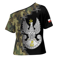 Poland Home Army Cross Shoulder Shirt Armia Krajowa Military Eagle