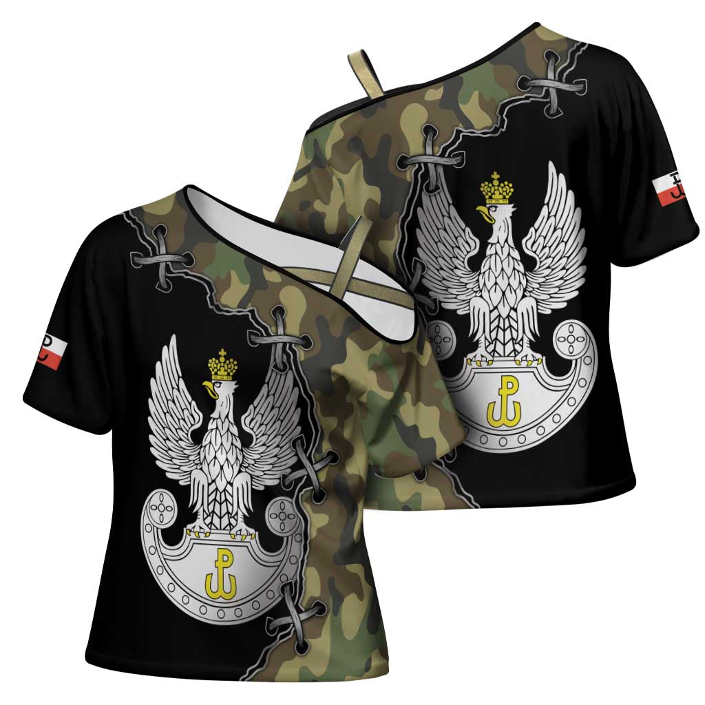 Poland Home Army Cross Shoulder Shirt Armia Krajowa Military Eagle