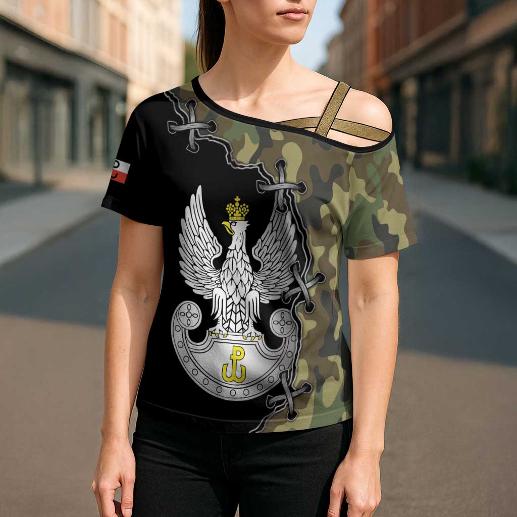 Poland Home Army Cross Shoulder Shirt Armia Krajowa Military Eagle